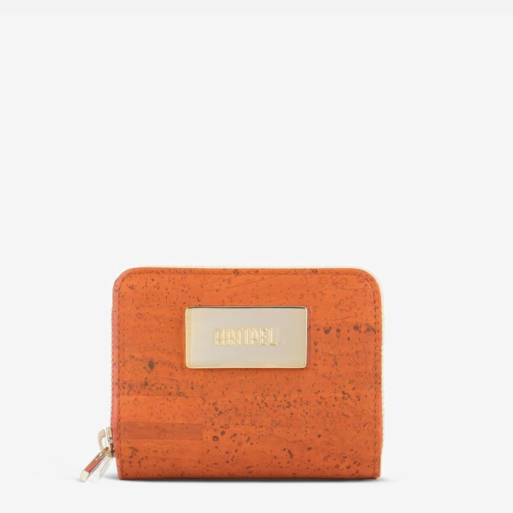 Cork wallet I Deep Orange from Portugal
