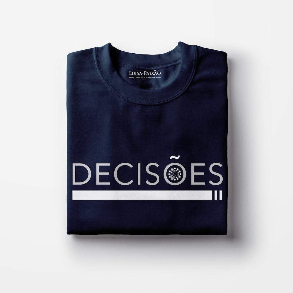 Decisões I Women's T-shirt - Navy Blue from Portugal