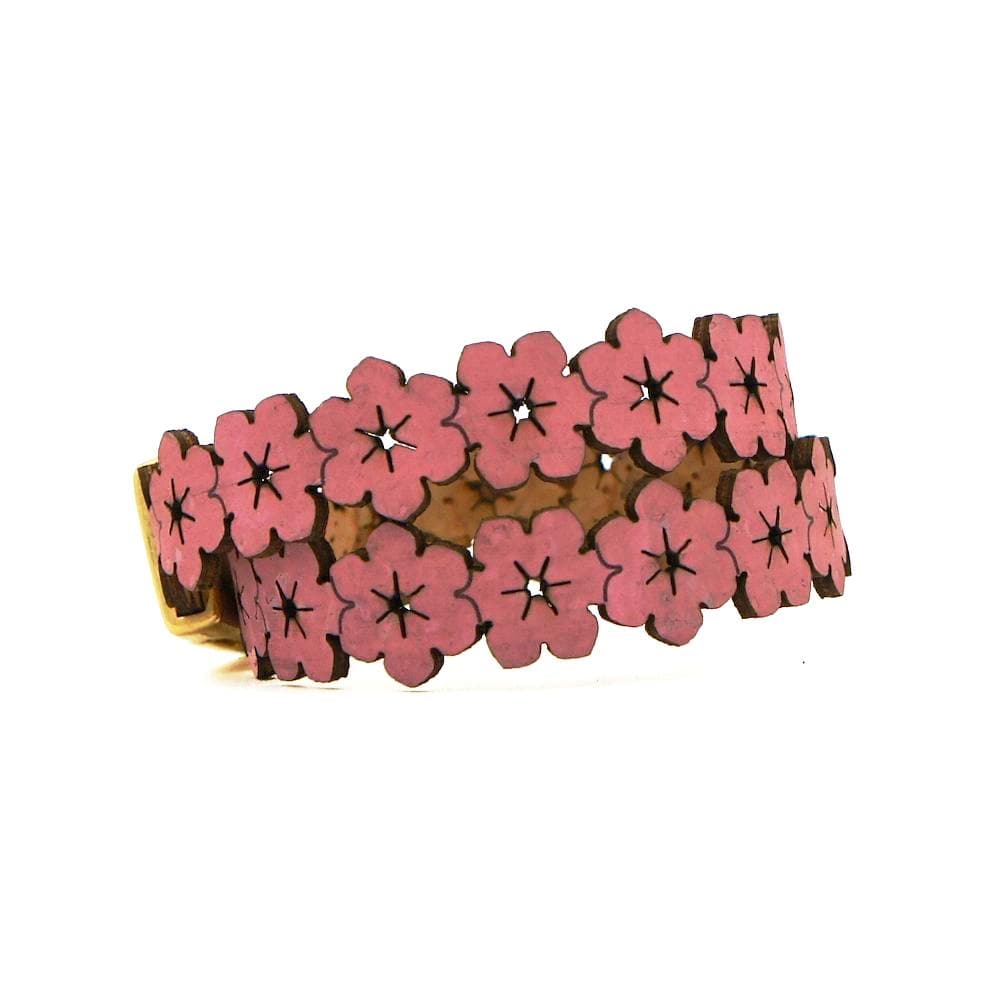 Flores I Pink Double cork bracelet from Portugal