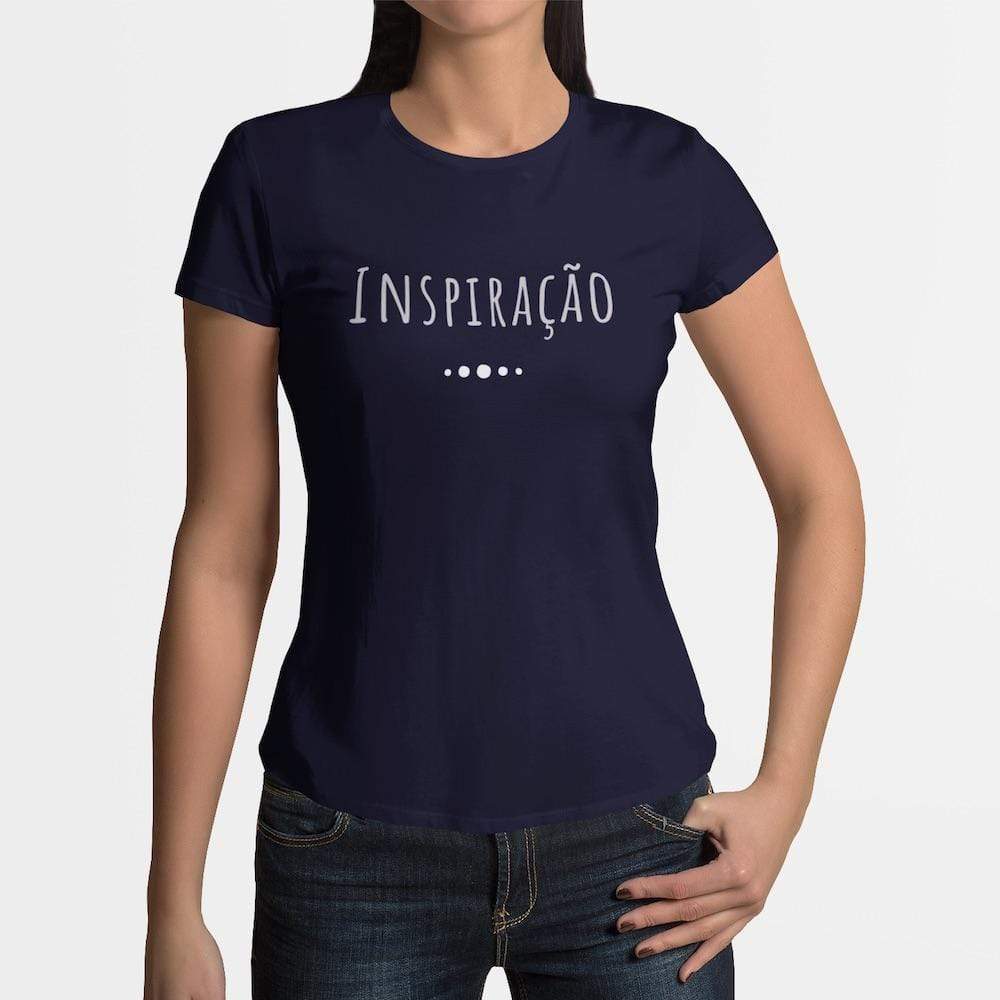 Inspiração I Women's T-shirt - Navy Blue from Portugal