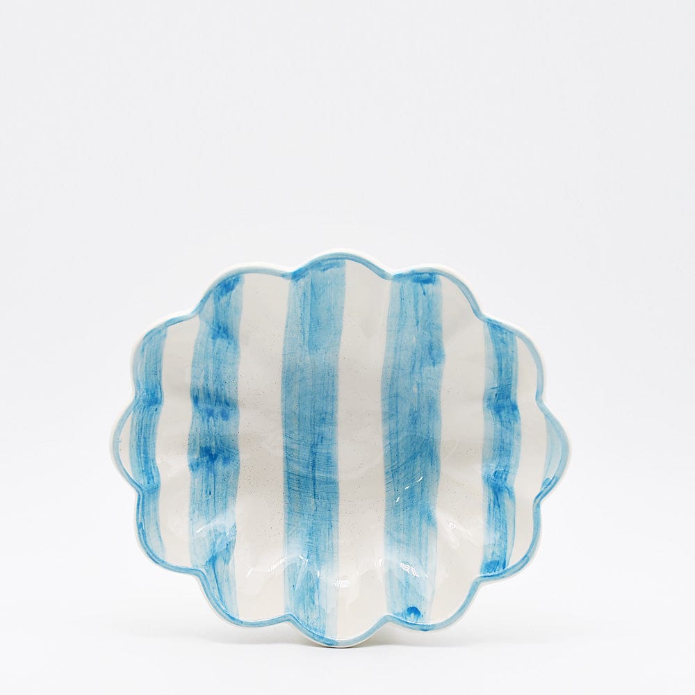 Plat en céramique bleu en forme de poisson Plat en céramique Costa Nova Mar 24cm - Turquoise
