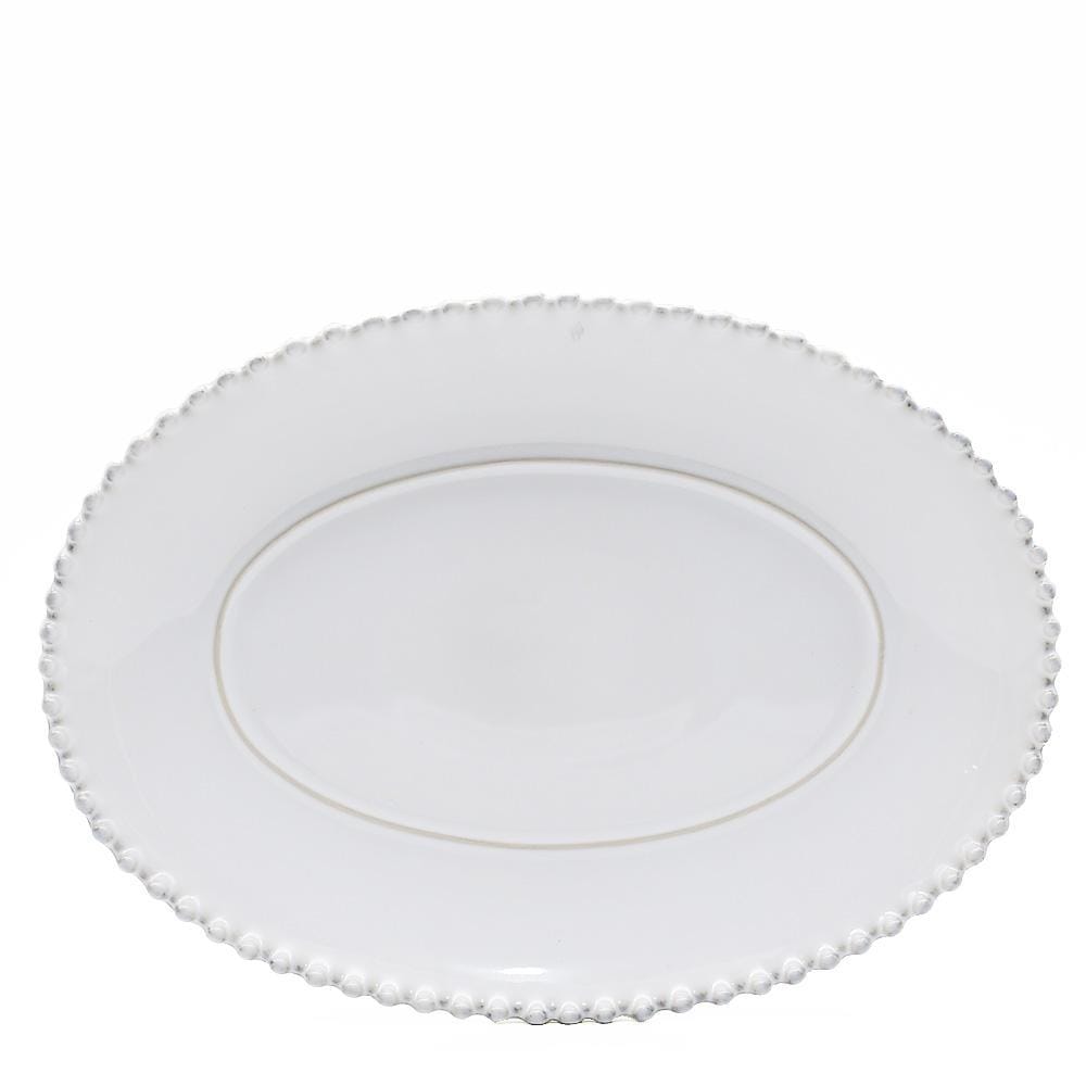 Pearl I Stoneware Oval Dish - 13.4'' - Luisa Paixao | USA