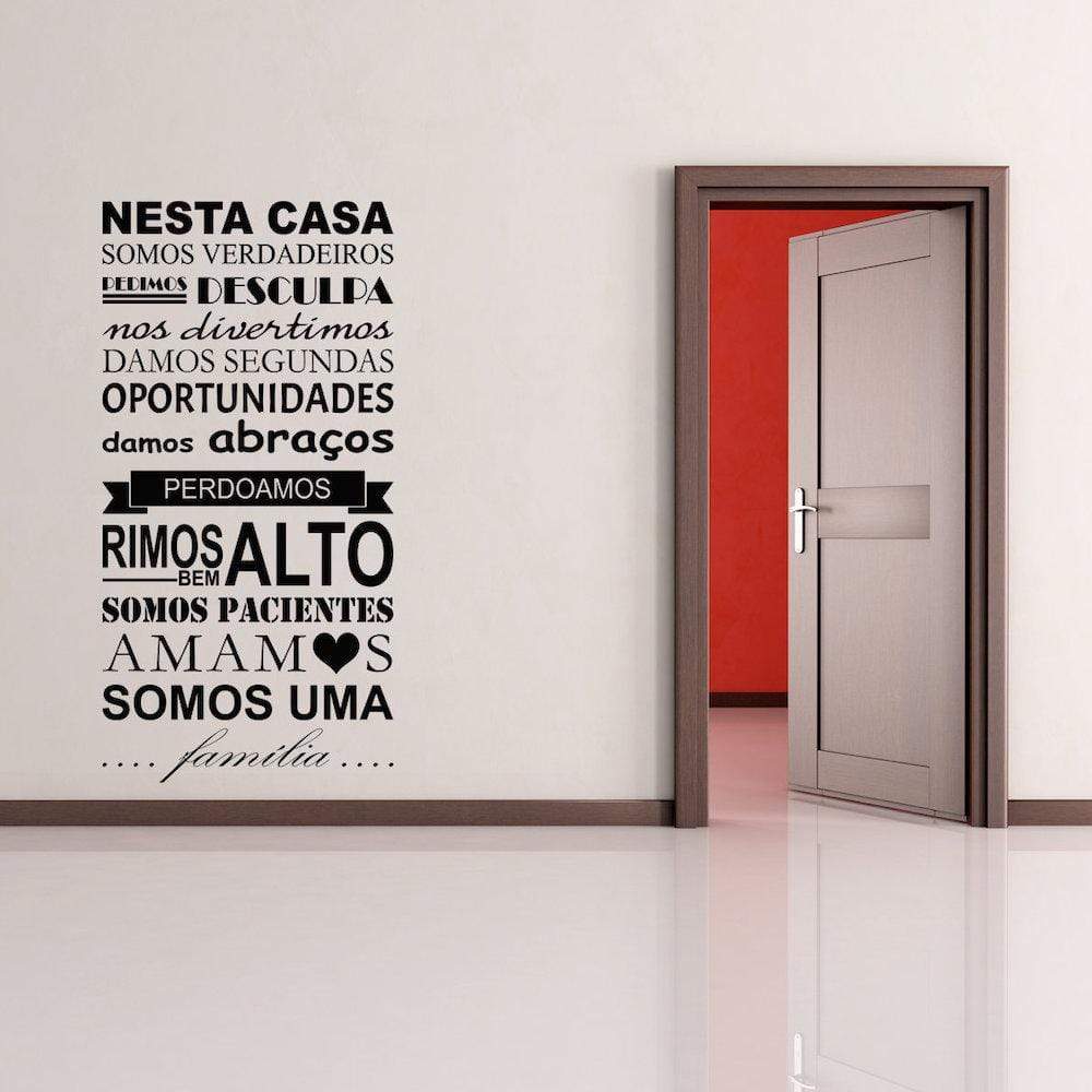 Poster sur les azulejos portugais I Affiches portugaises Autocollant mural "Nesta Casa"