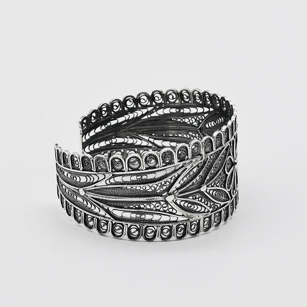 Silver Filigree Cuff bracelet from Portugal