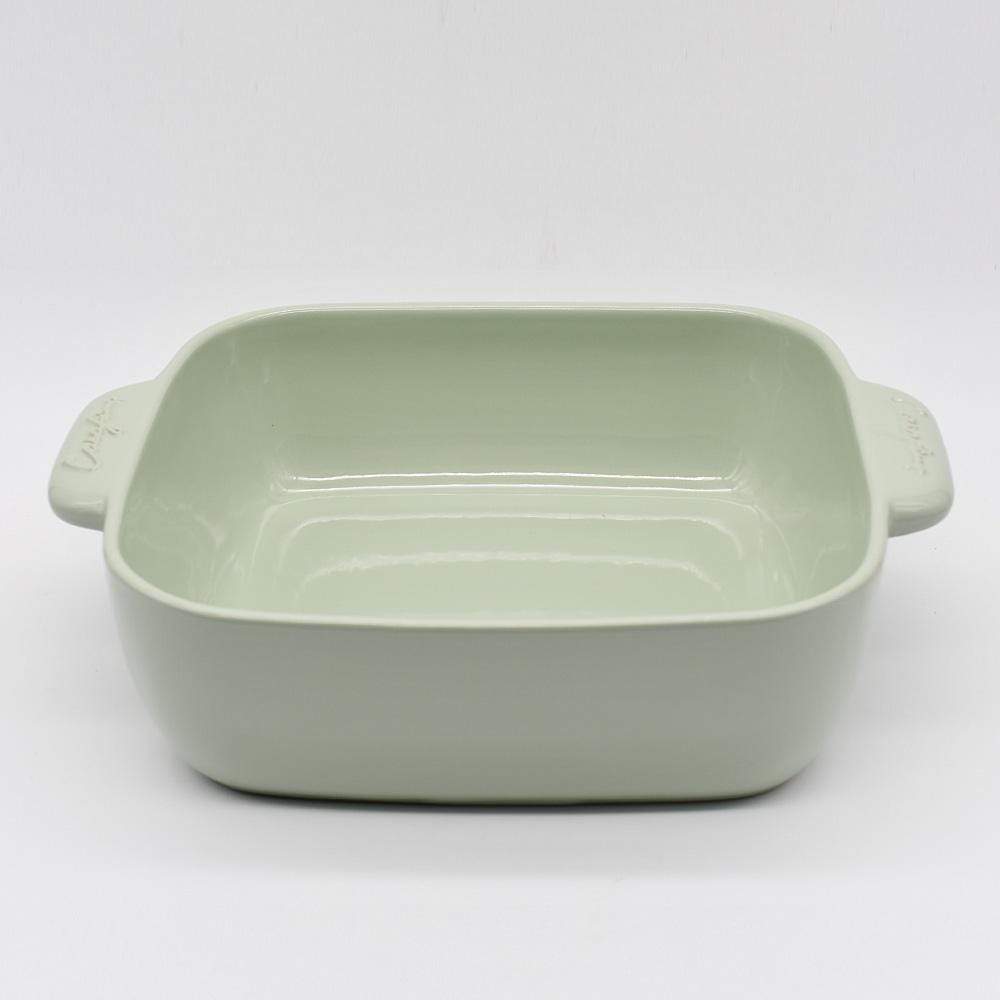 Stoneware oven Dish - Light green from Portugal