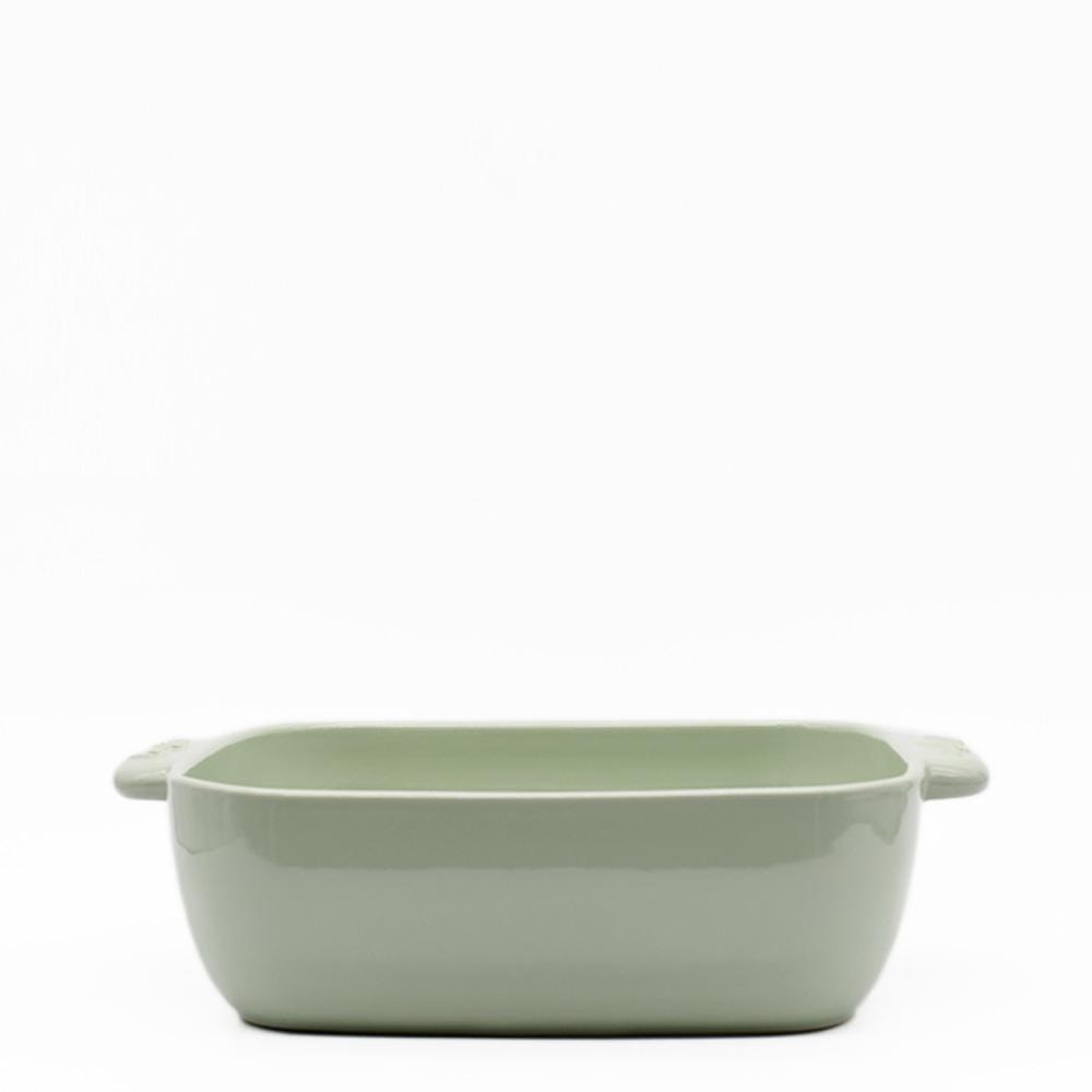 Stoneware oven Dish - Light green from Portugal