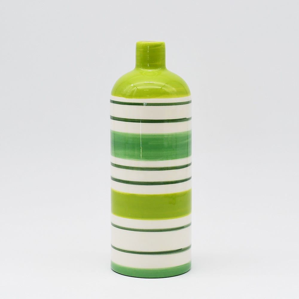 Vase rayé - Vert